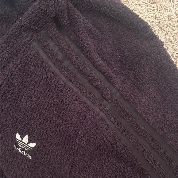 ADIDAS CARDIGAN🖤SPORTY Women's BLACK Open Cardigan with Pockets Size XS🖤 - Picture 9 of 14